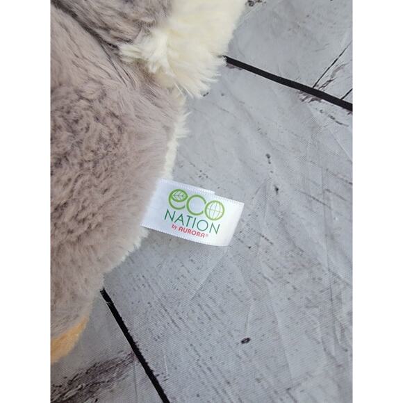 Aurora Eco Nation Wolf Plush Stuffed Animal Toy Wild Dog 8 Inch Tall - Picture 4 of 8